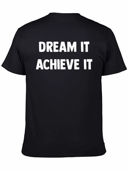 Camiseta Negra Inspiracional Sueña Logra