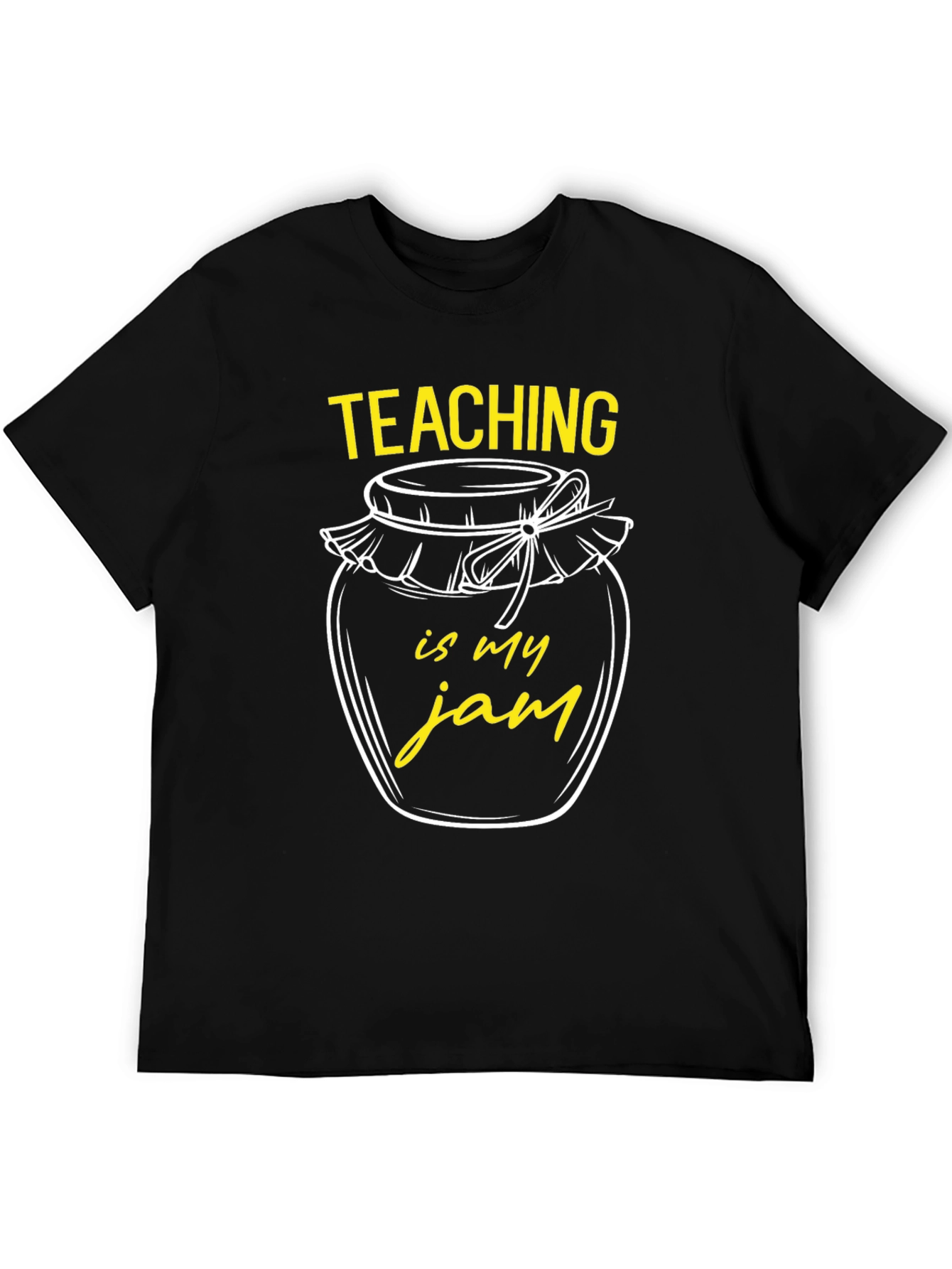 Camiseta Negra Teaching is my jam para Profesor