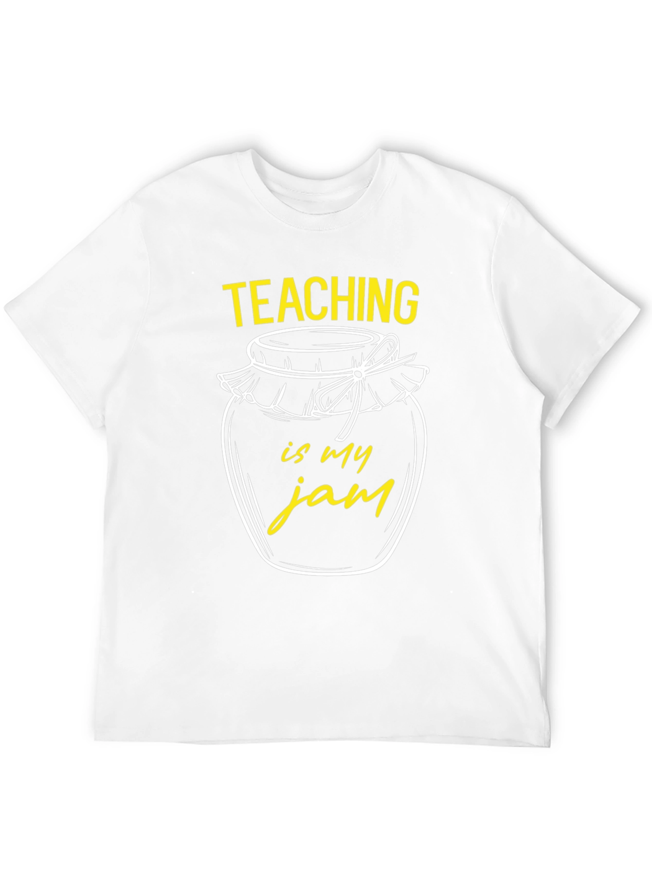 Camiseta Negra Teaching is my jam para Profesor