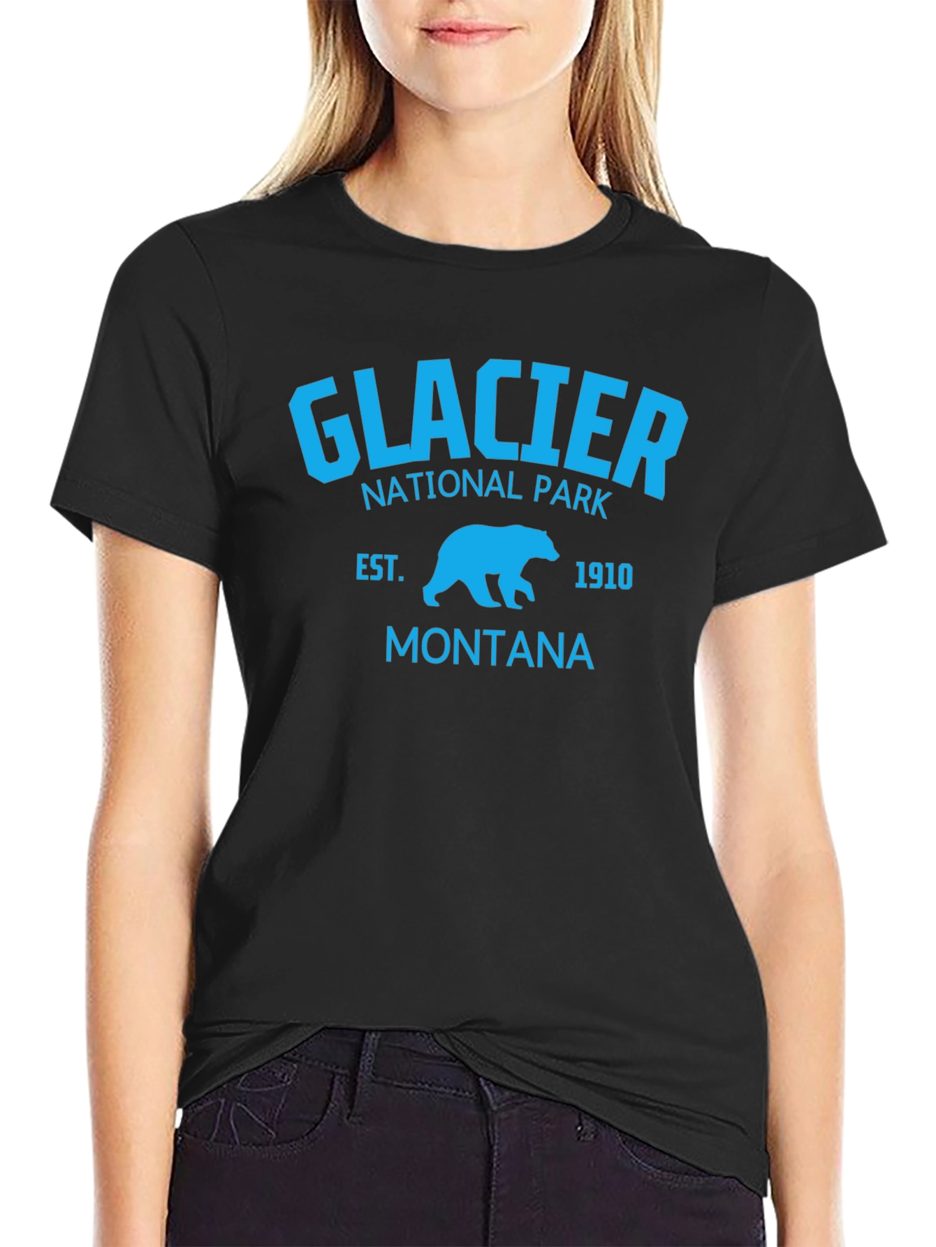Camiseta Glacier National Park Montana Hombre