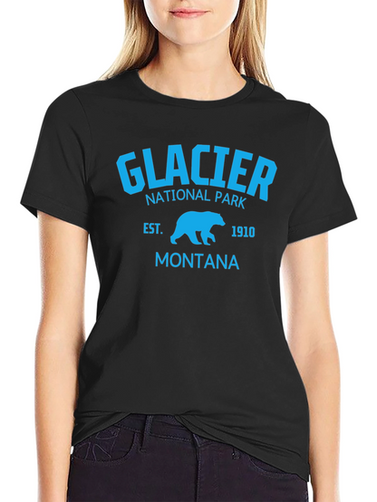 Camiseta Glacier National Park Montana Hombre