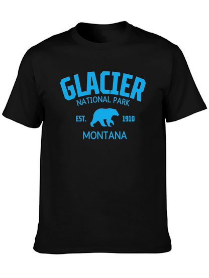 Camiseta Glacier National Park Montana Hombre