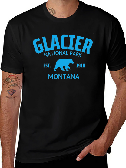 Camiseta Glacier National Park Montana Hombre