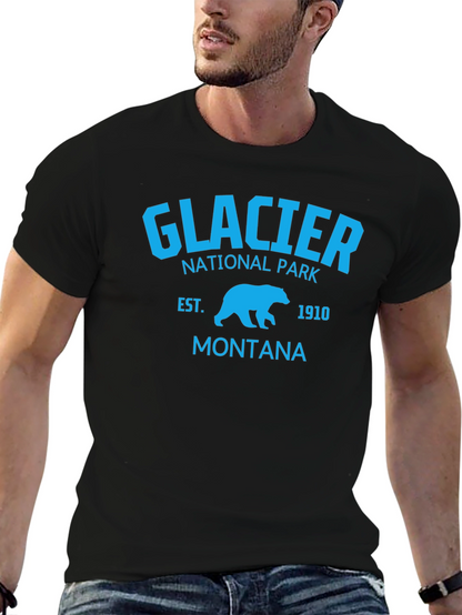 Camiseta Glacier National Park Montana Hombre