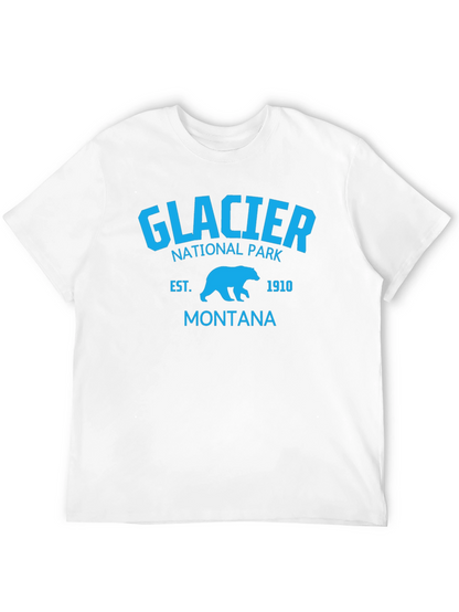 Camiseta Glacier National Park Montana Hombre