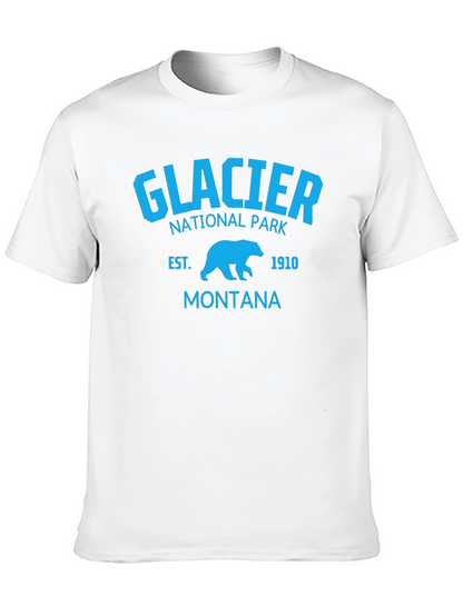 Camiseta Glacier National Park Montana Hombre