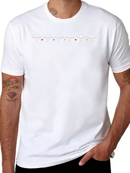 Camiseta Negra Friends Umbrellas