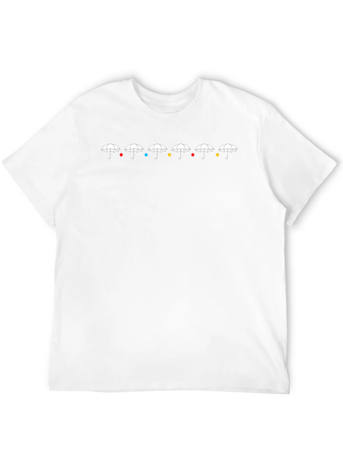 Camiseta Negra Friends Umbrellas