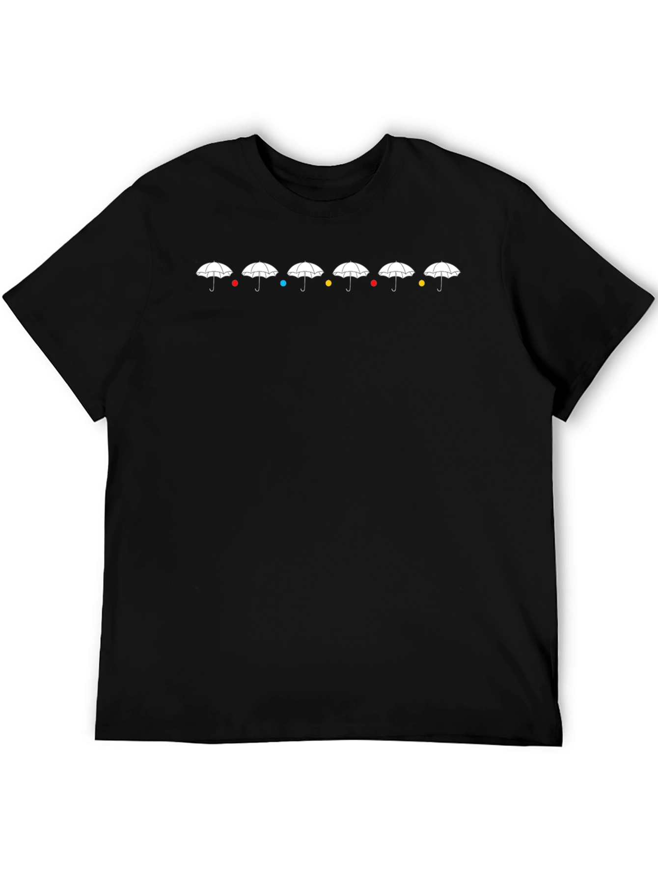Camiseta Negra Friends Umbrellas