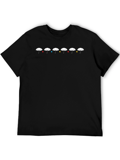 Camiseta Negra Friends Umbrellas