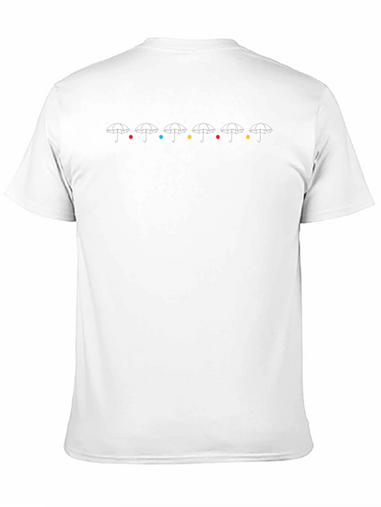 Camiseta Negra Friends Umbrellas