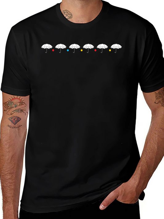 Camiseta Negra Friends Umbrellas