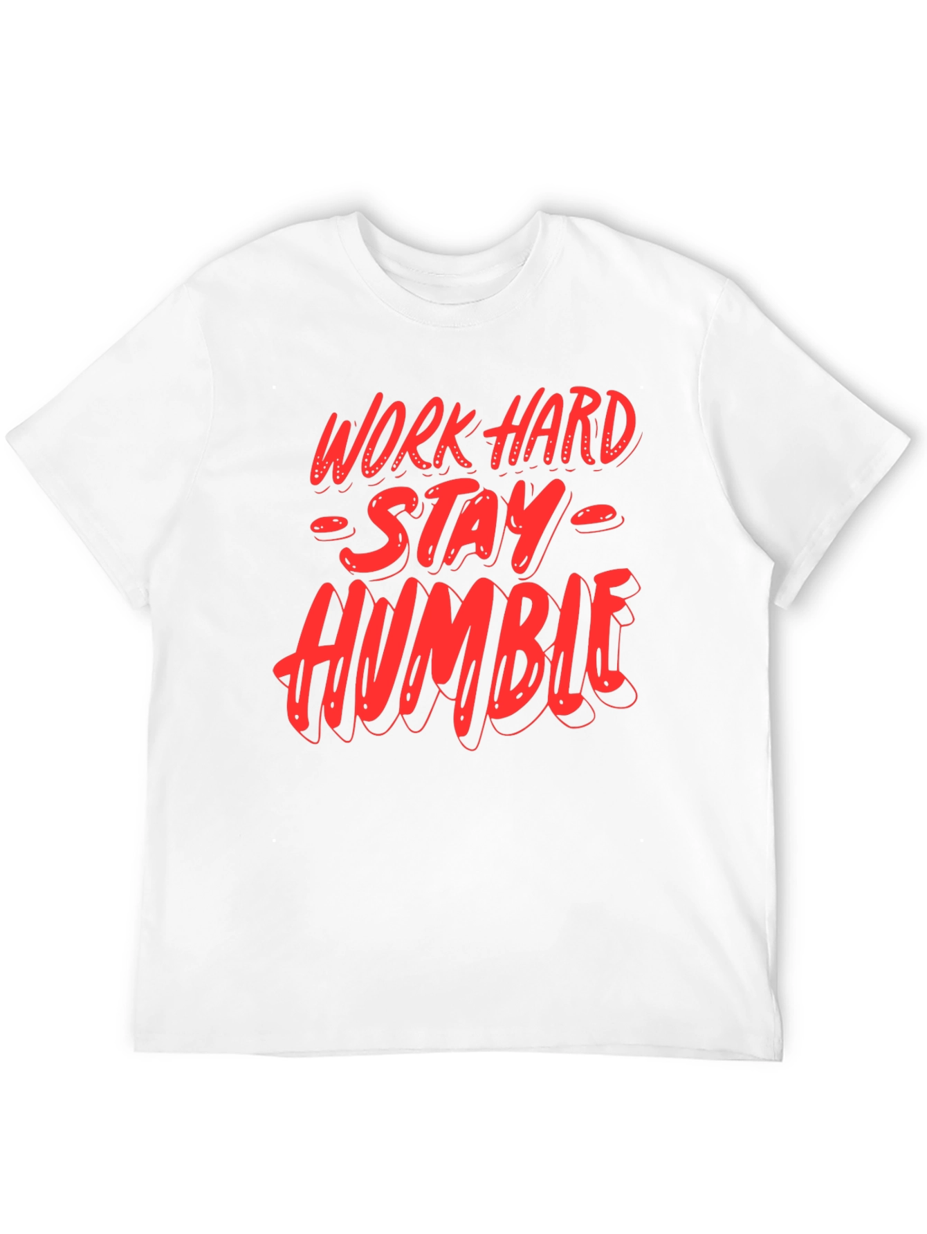 Camiseta Negra: Trabaja Duro Sé Humilde
