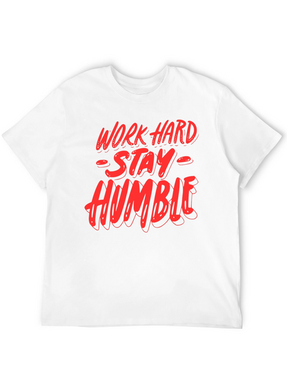 Camiseta Negra: Trabaja Duro Sé Humilde