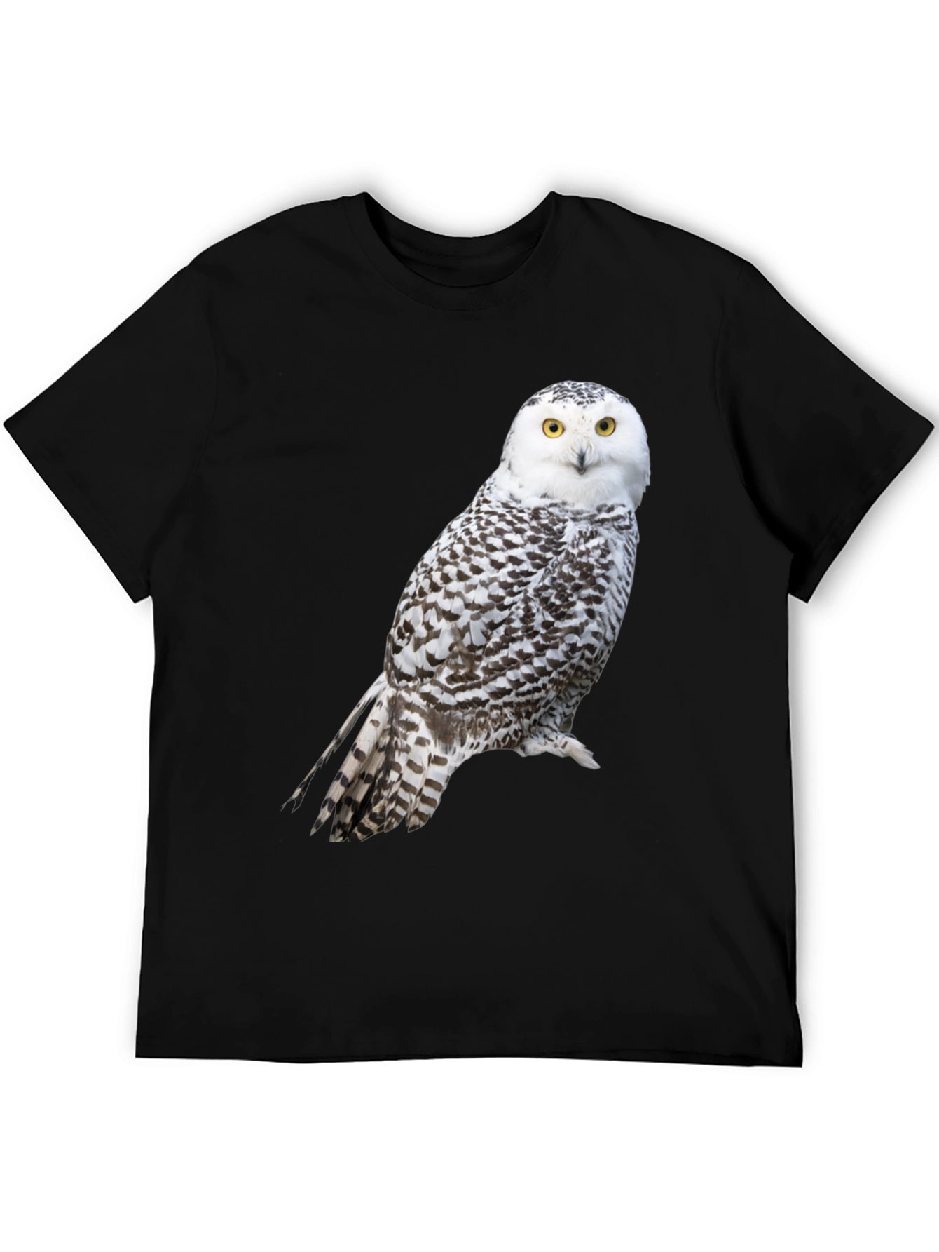 Camiseta Negra con Búho Nival para Hombre