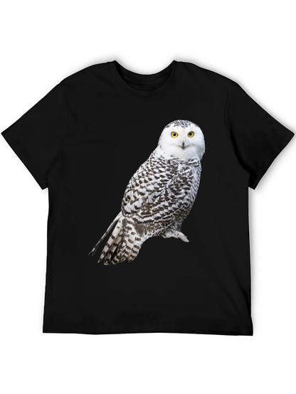 Camiseta Negra con Búho Nival para Hombre