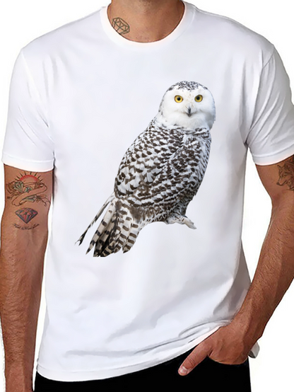 Camiseta Negra con Búho Nival para Hombre