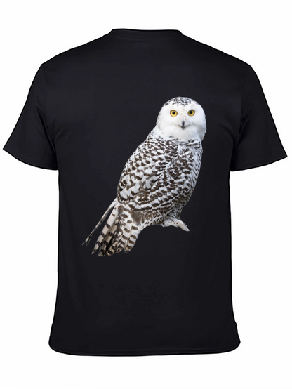 Camiseta Negra con Búho Nival para Hombre
