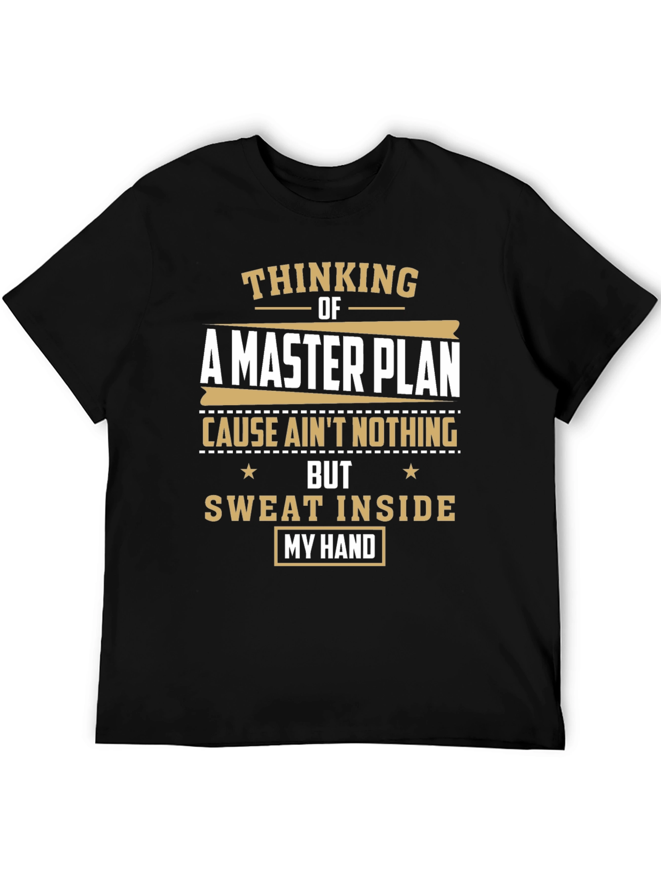Camiseta Negra: Pensando en un Plan Maestro