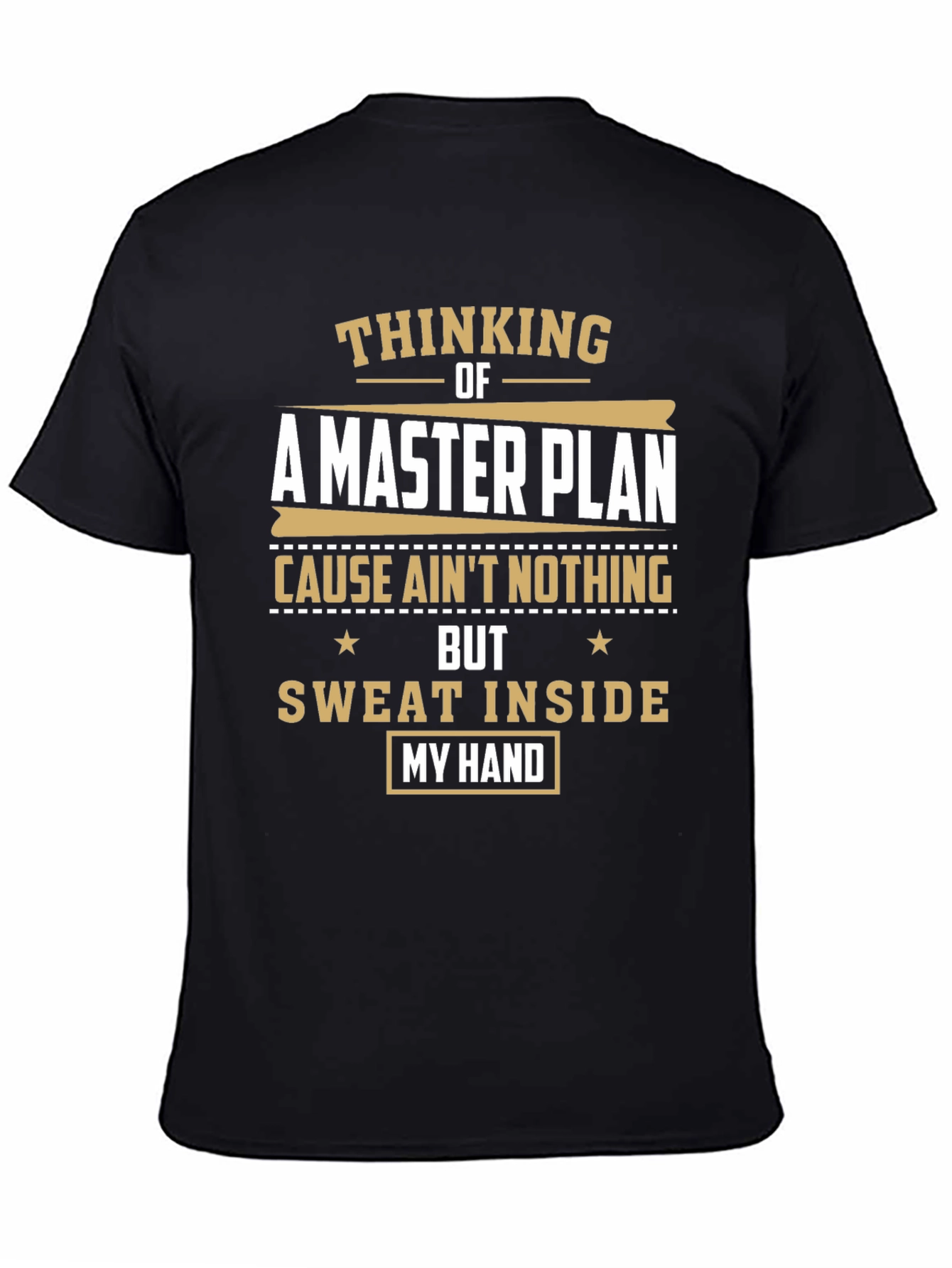 Camiseta Negra: Pensando en un Plan Maestro