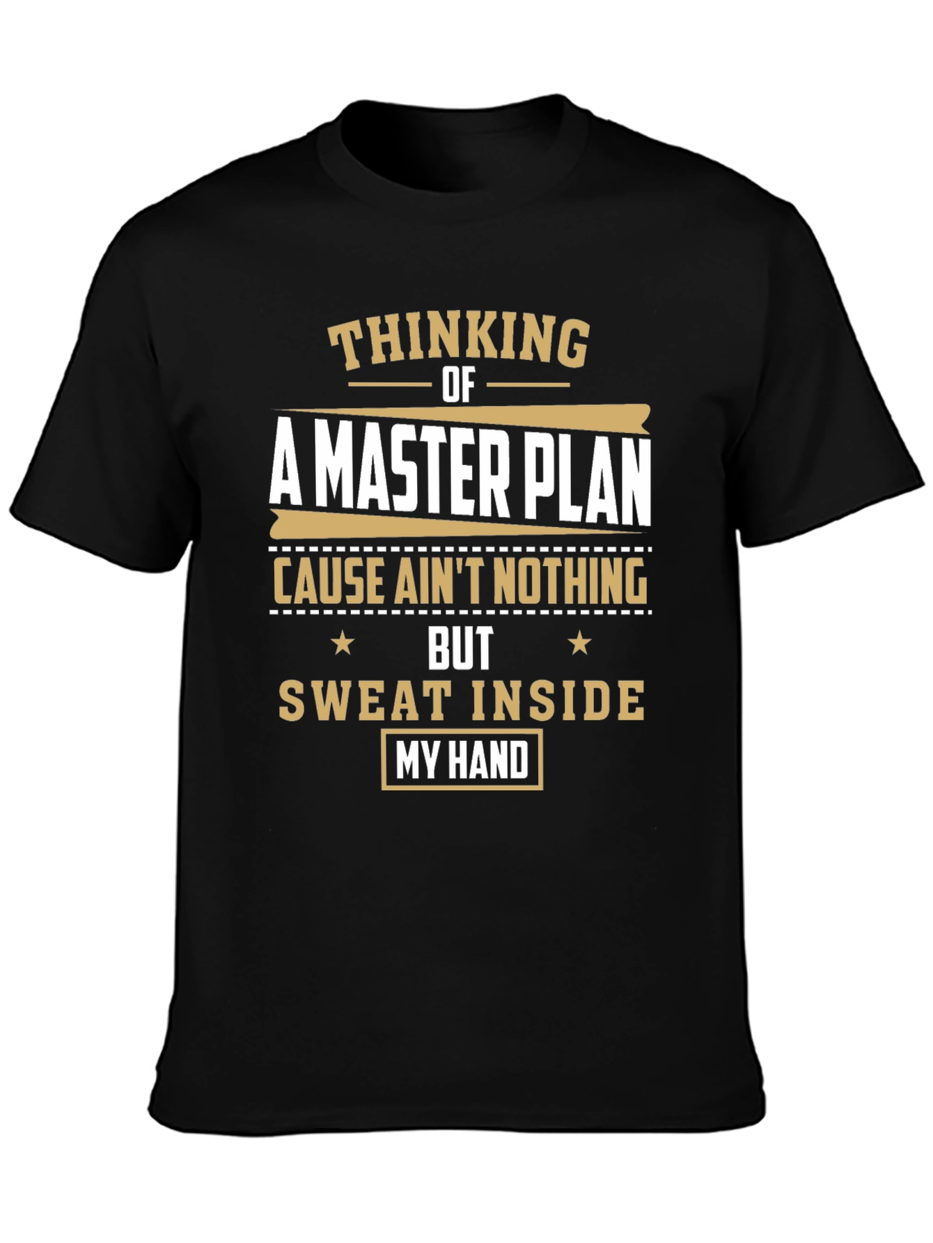 Camiseta Negra: Pensando en un Plan Maestro