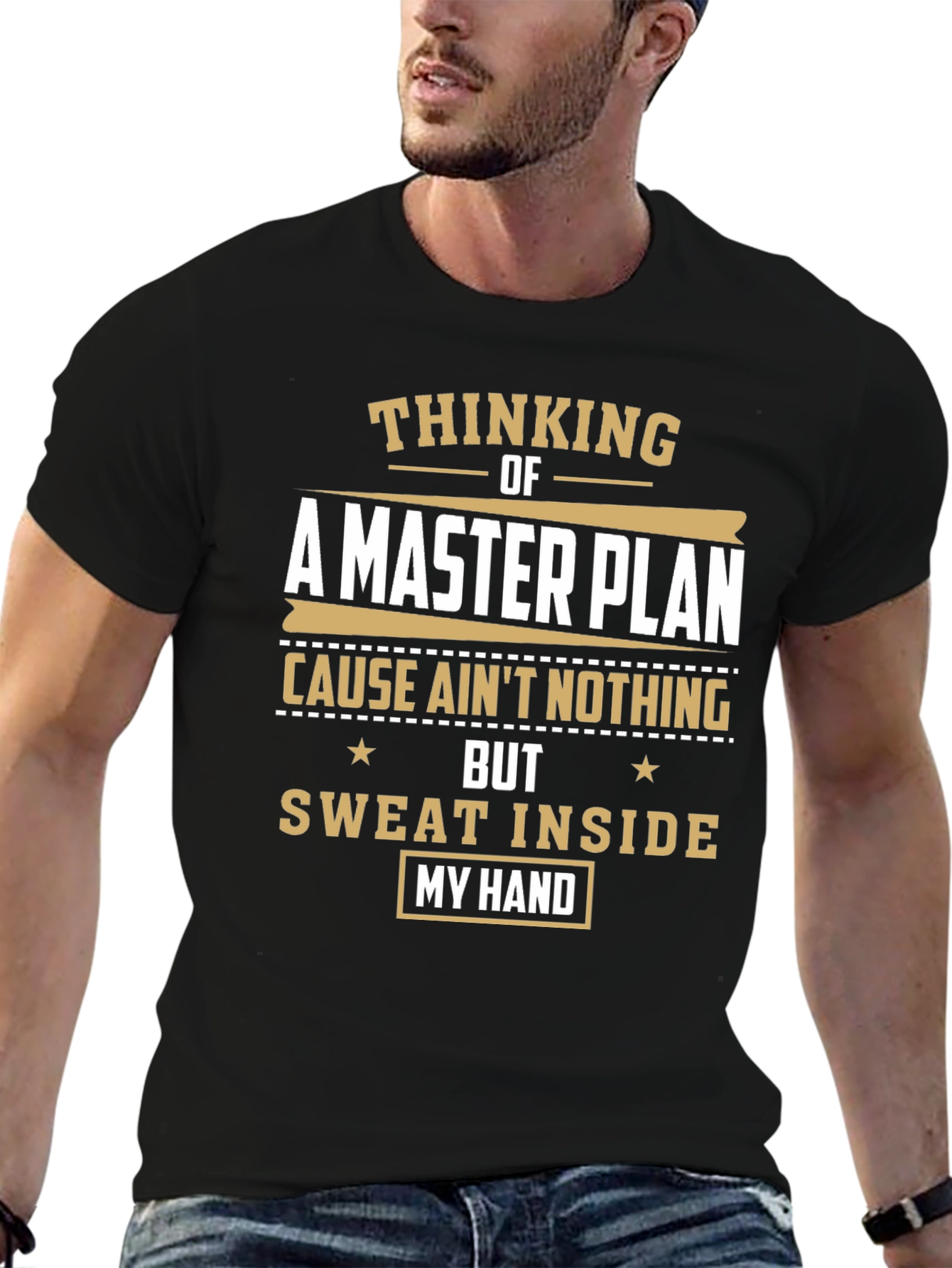 Camiseta Negra: Pensando en un Plan Maestro