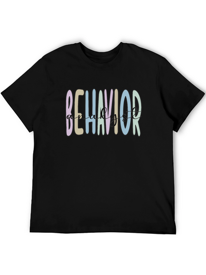 Camiseta Negra Behavior Analyst Casual
