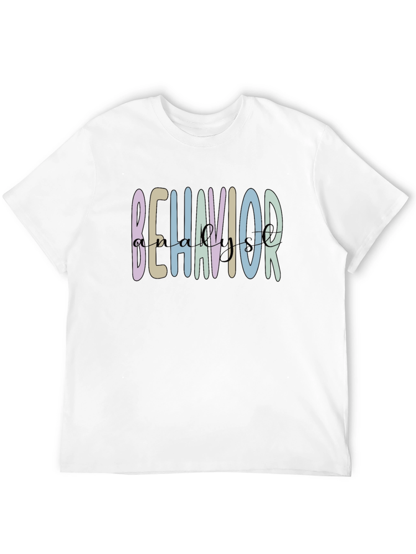 Camiseta Negra Behavior Analyst Casual