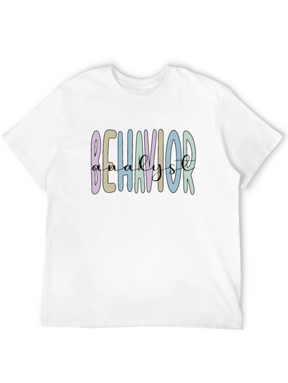 Camiseta Negra Behavior Analyst Casual
