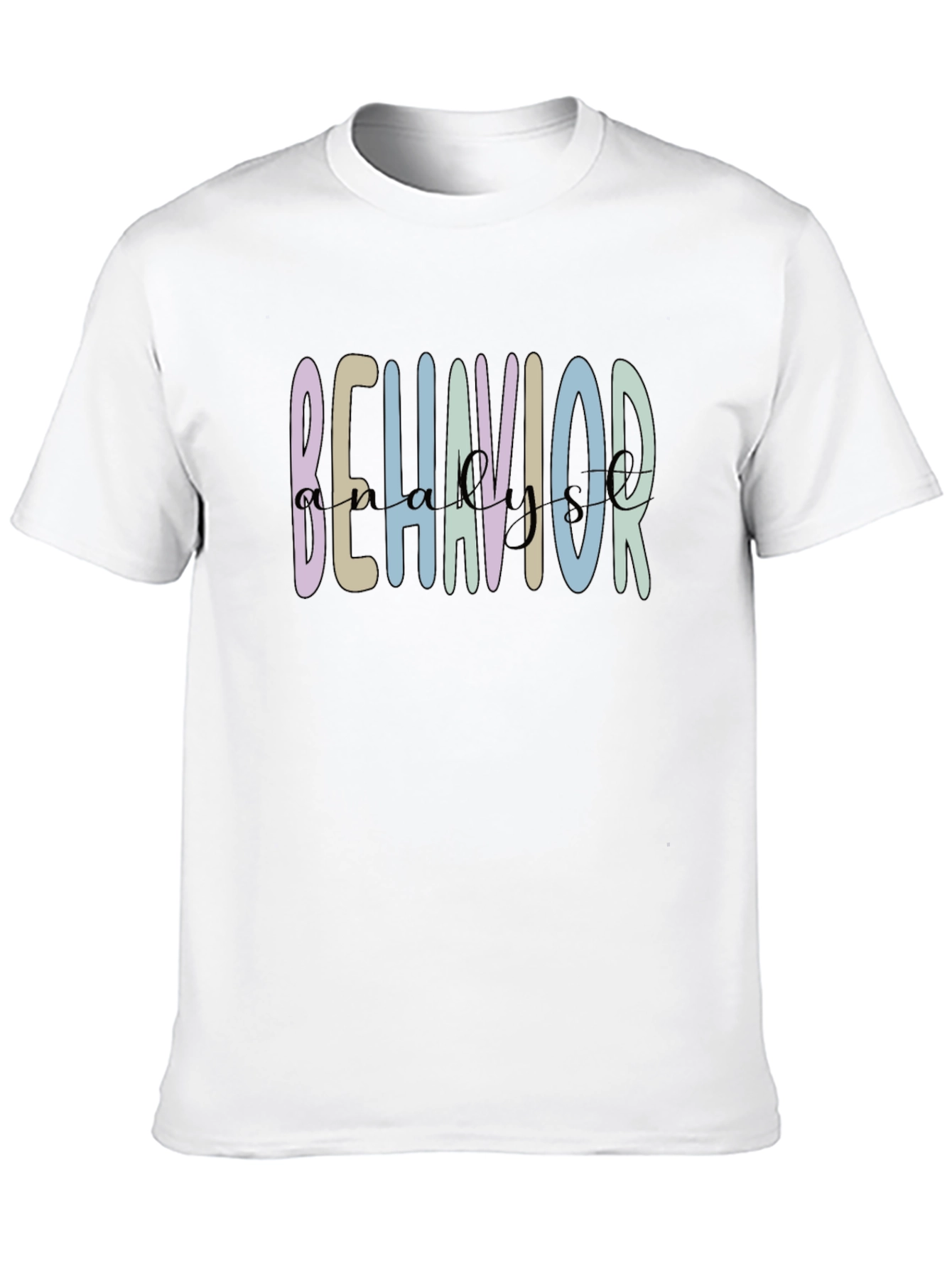 Camiseta Negra Behavior Analyst Casual