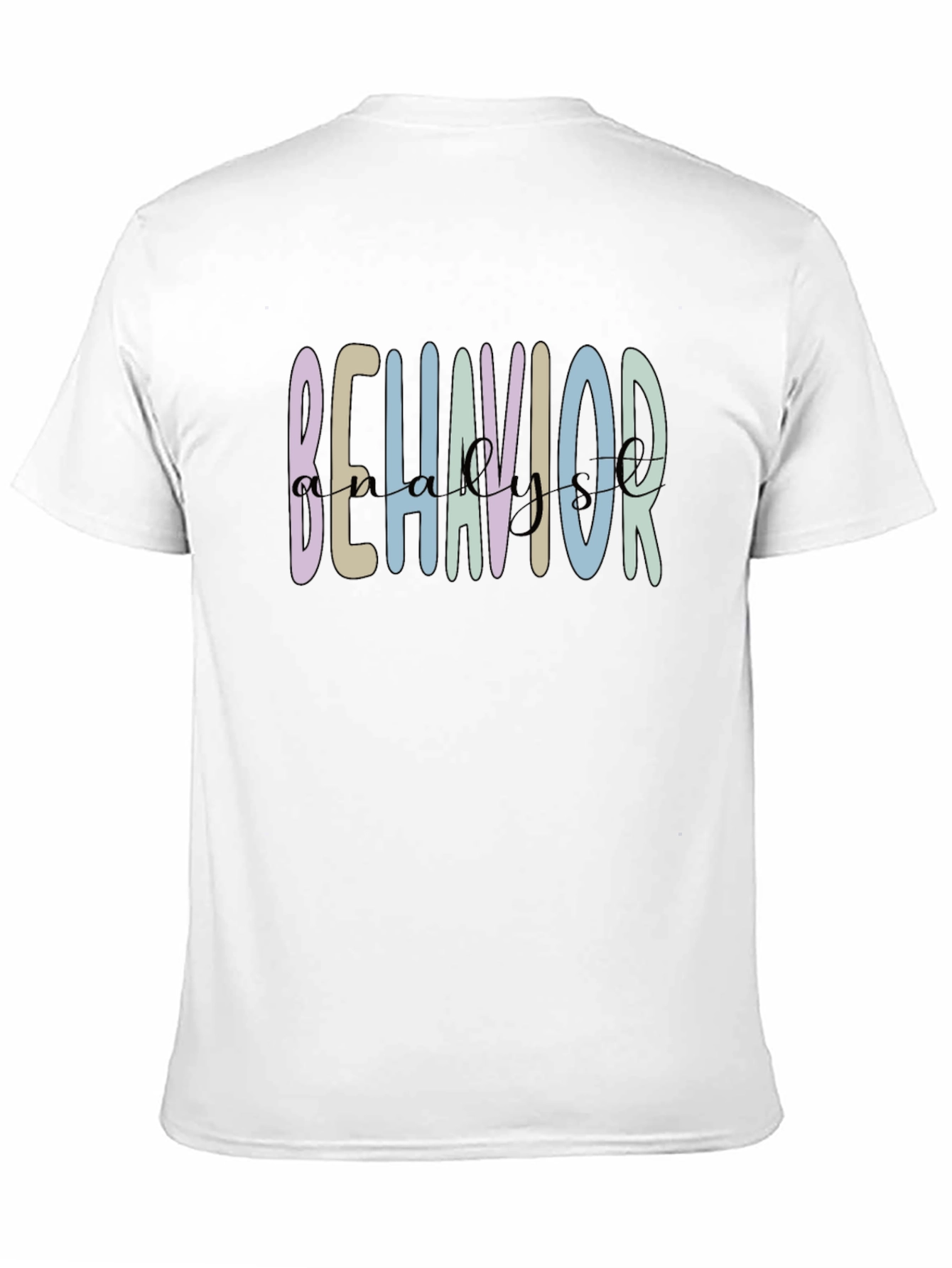 Camiseta Negra Behavior Analyst Casual