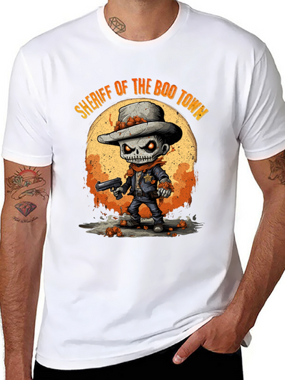 Camiseta Halloween Sheriff Esqueleto