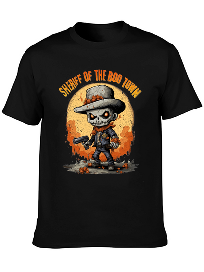 Camiseta Halloween Sheriff Esqueleto