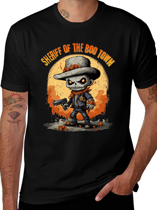 Camiseta Halloween Sheriff Esqueleto
