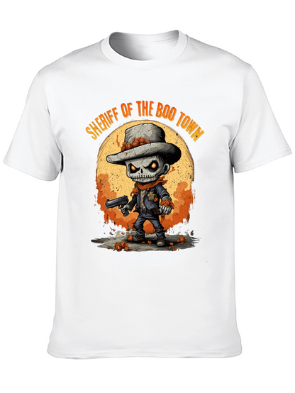 Camiseta Halloween Sheriff Esqueleto