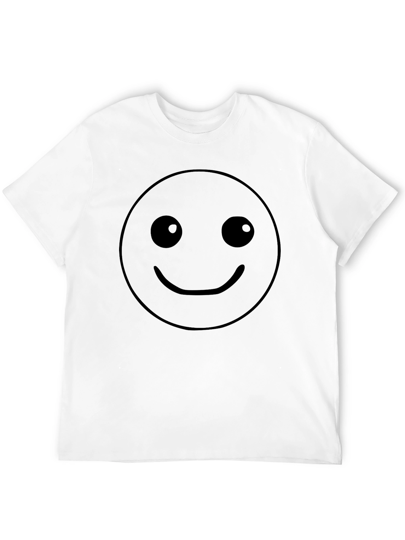 Camiseta Negra Hombre con Smiley