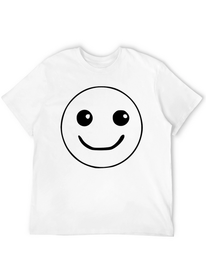 Camiseta Negra Hombre con Smiley