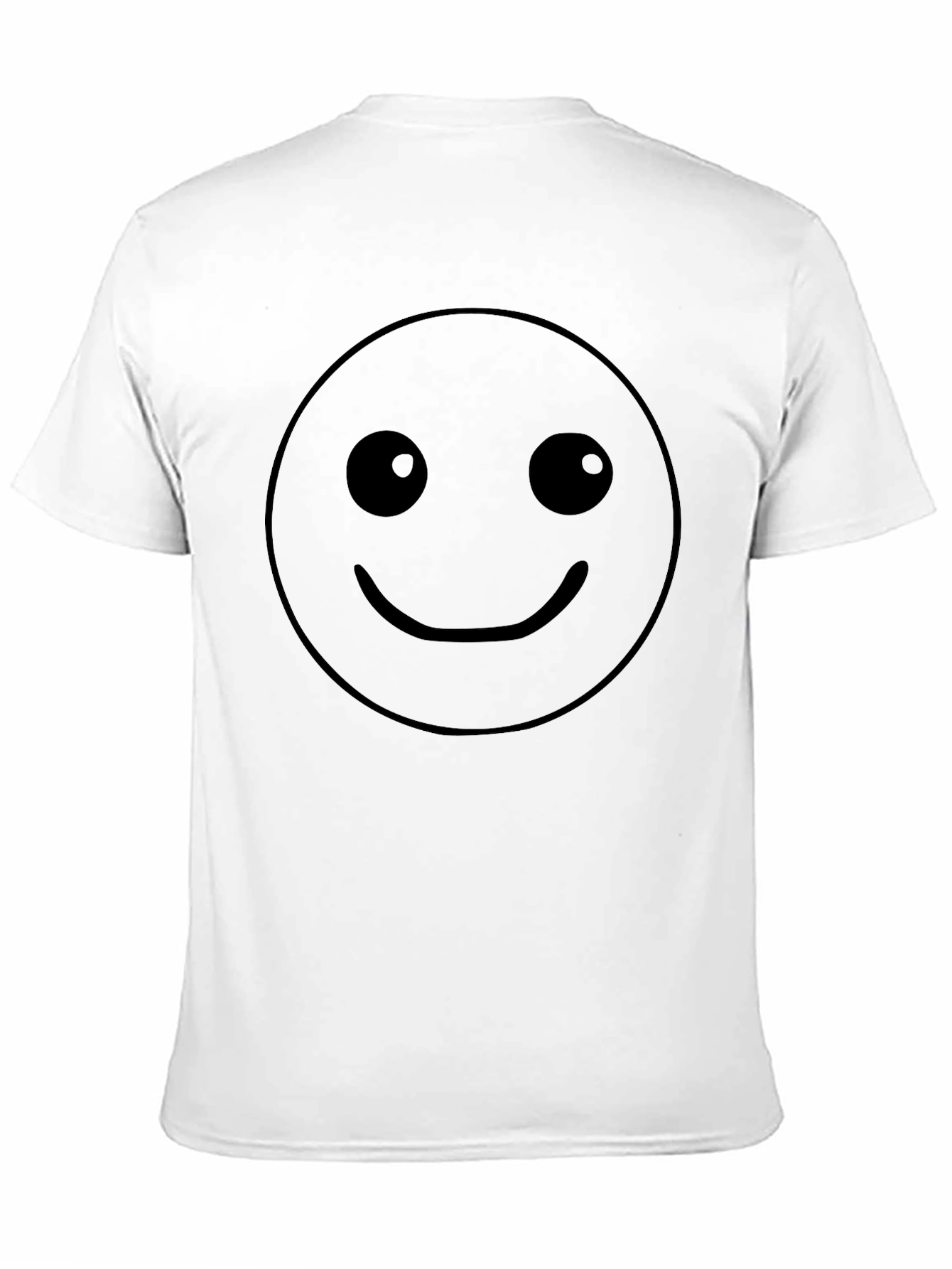 Camiseta Negra Hombre con Smiley