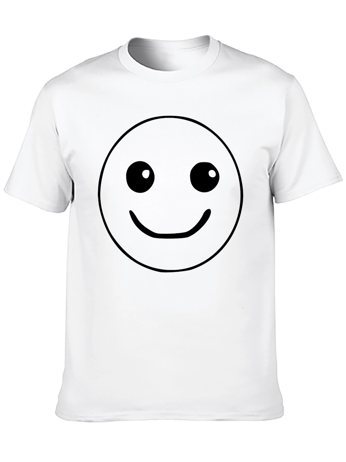 Camiseta Negra Hombre con Smiley