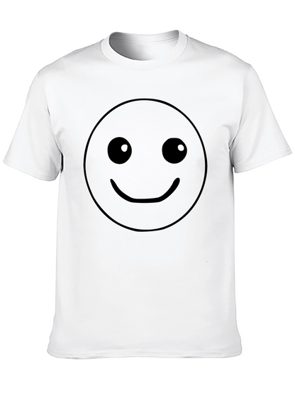 Camiseta Negra Hombre con Smiley