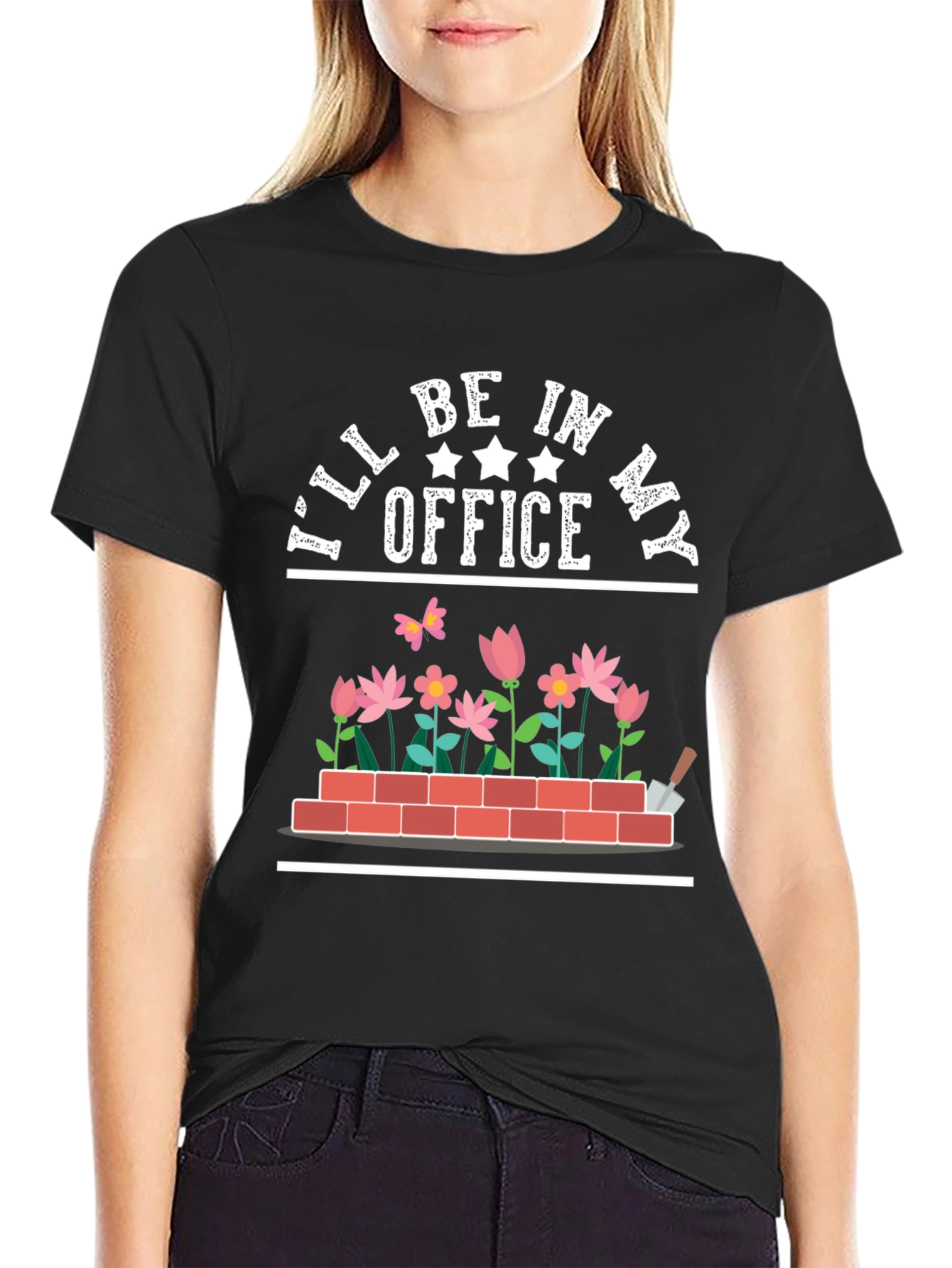 Camiseta Jardinería Estaré en mi oficina