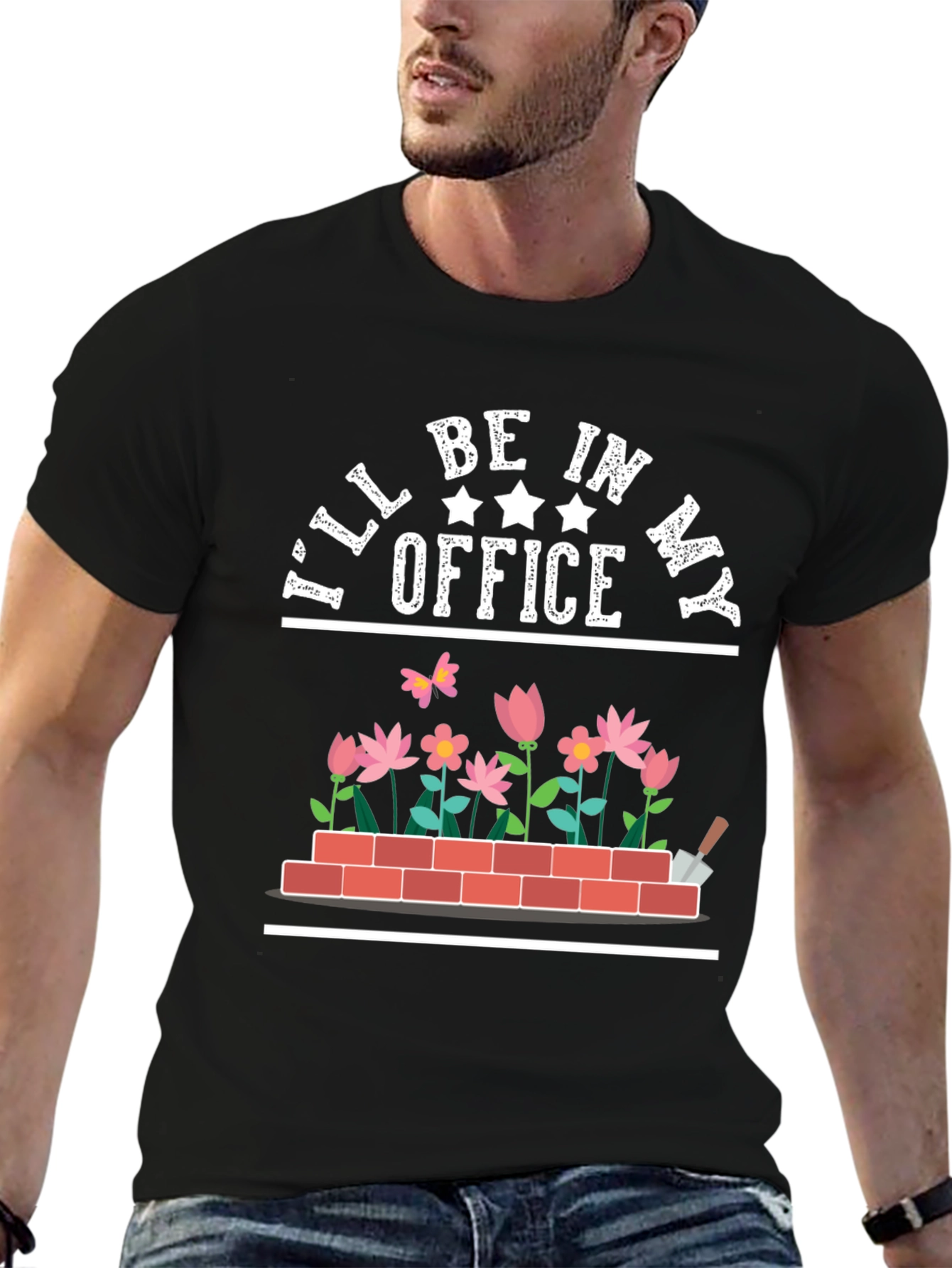 Camiseta Jardinería Estaré en mi oficina