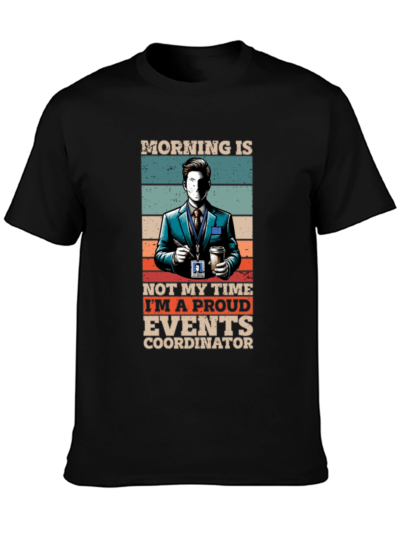 Camiseta Negra Proud Events Coordinator