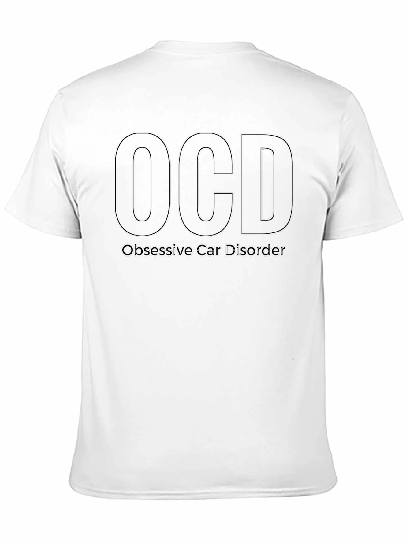 Camiseta Negra OCD - Obsesión por los Gatos
