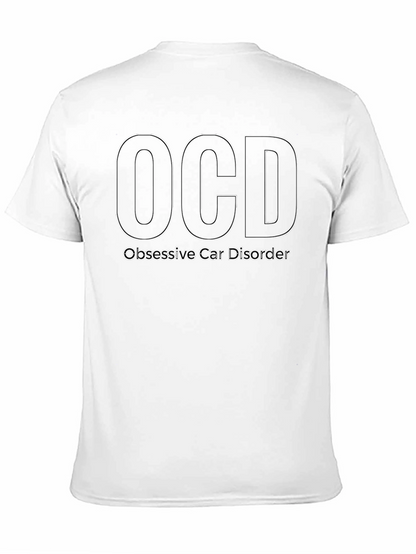 Camiseta Negra OCD - Obsesión por los Gatos