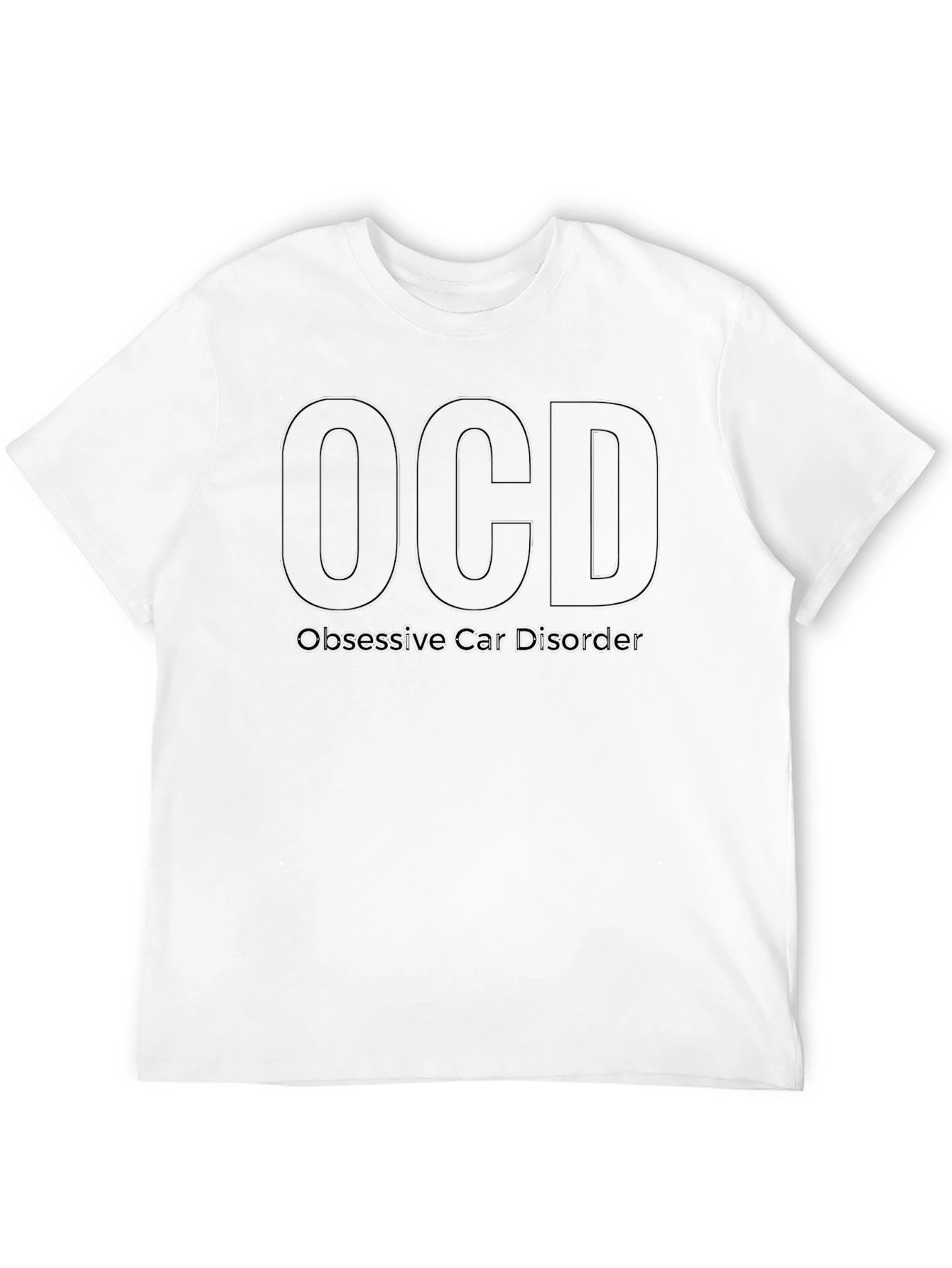 Camiseta Negra OCD - Obsesión por los Gatos