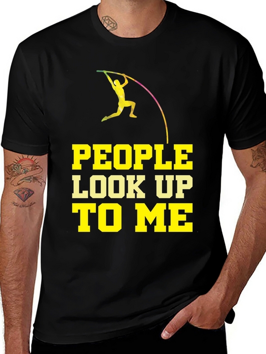 Camiseta Negra: La gente me admira - Salto con Pértiga