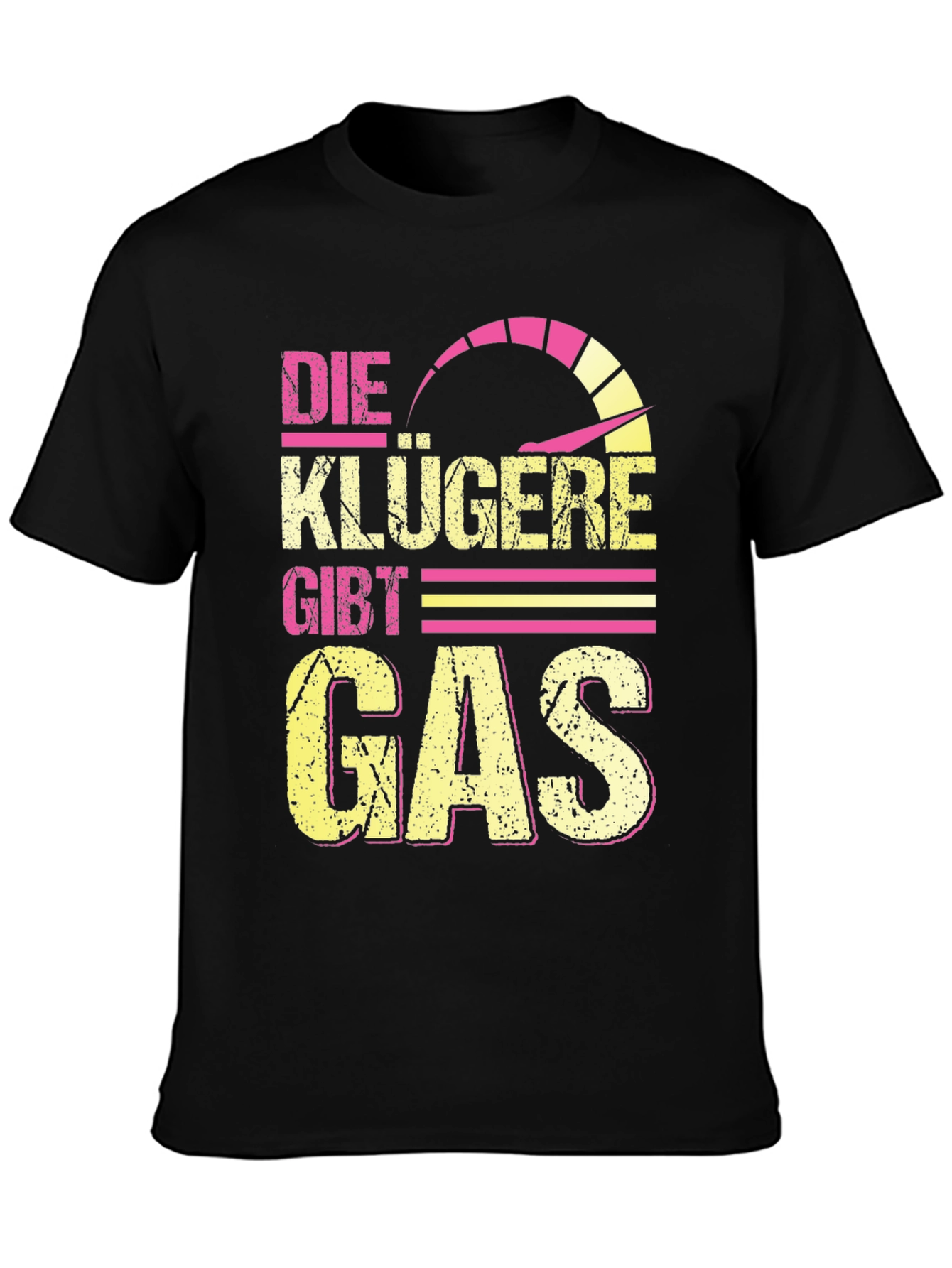 Camiseta Negra con Diseño de Velocímetro