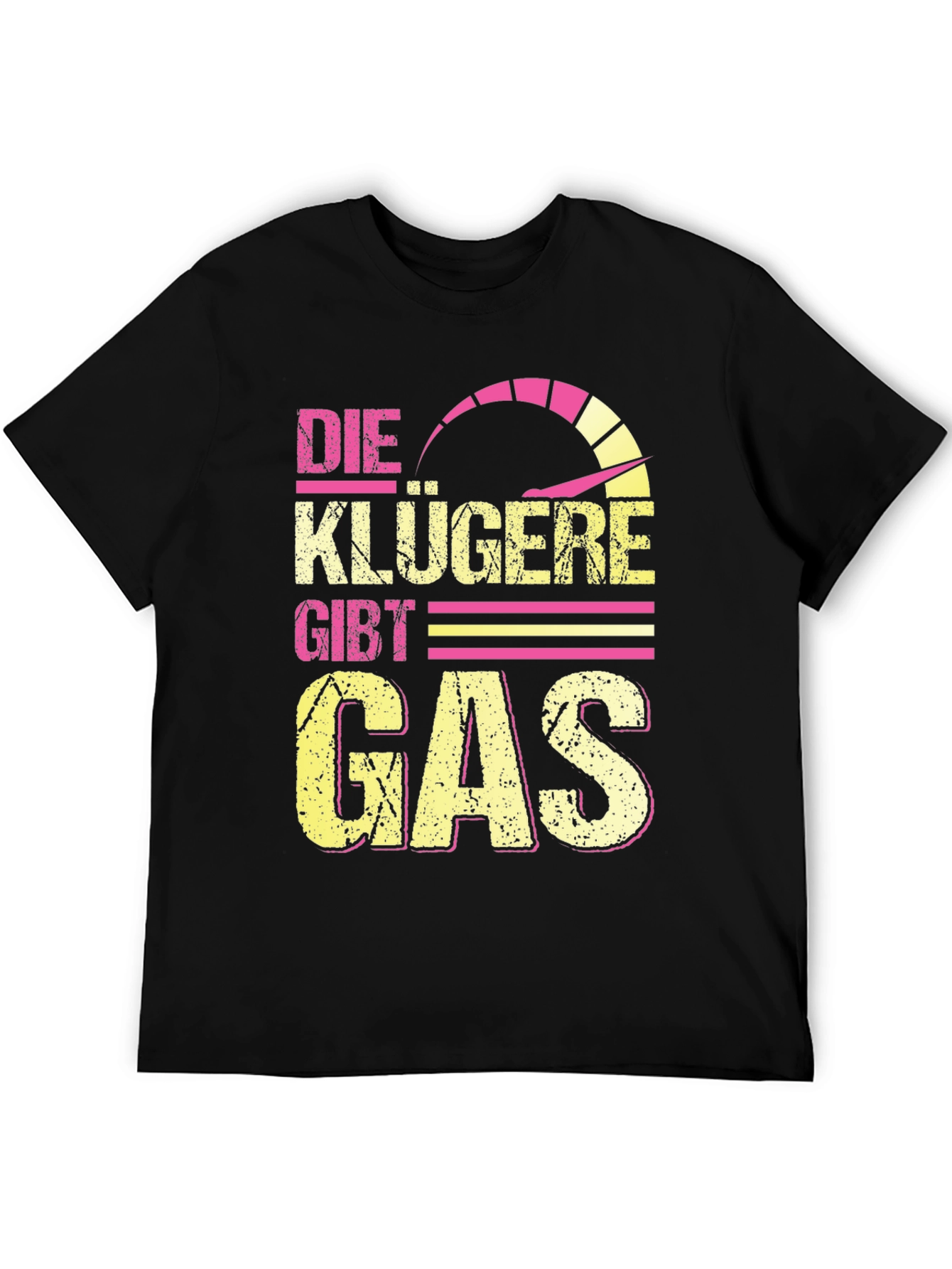 Camiseta Negra con Diseño de Velocímetro