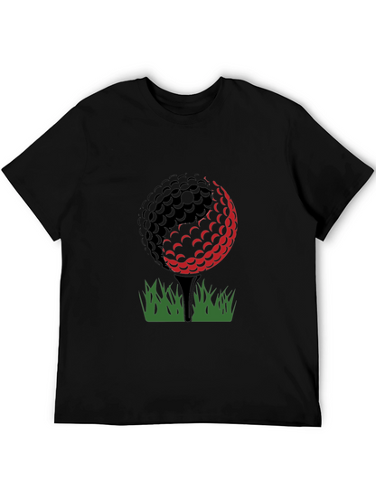 Camiseta Negra Diseño Golf